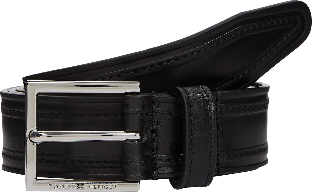 Tommy Hilfiger Ledergürtel "HUDSON EMBOSS LEATHER 3.0", Größenverstellbar günstig online kaufen