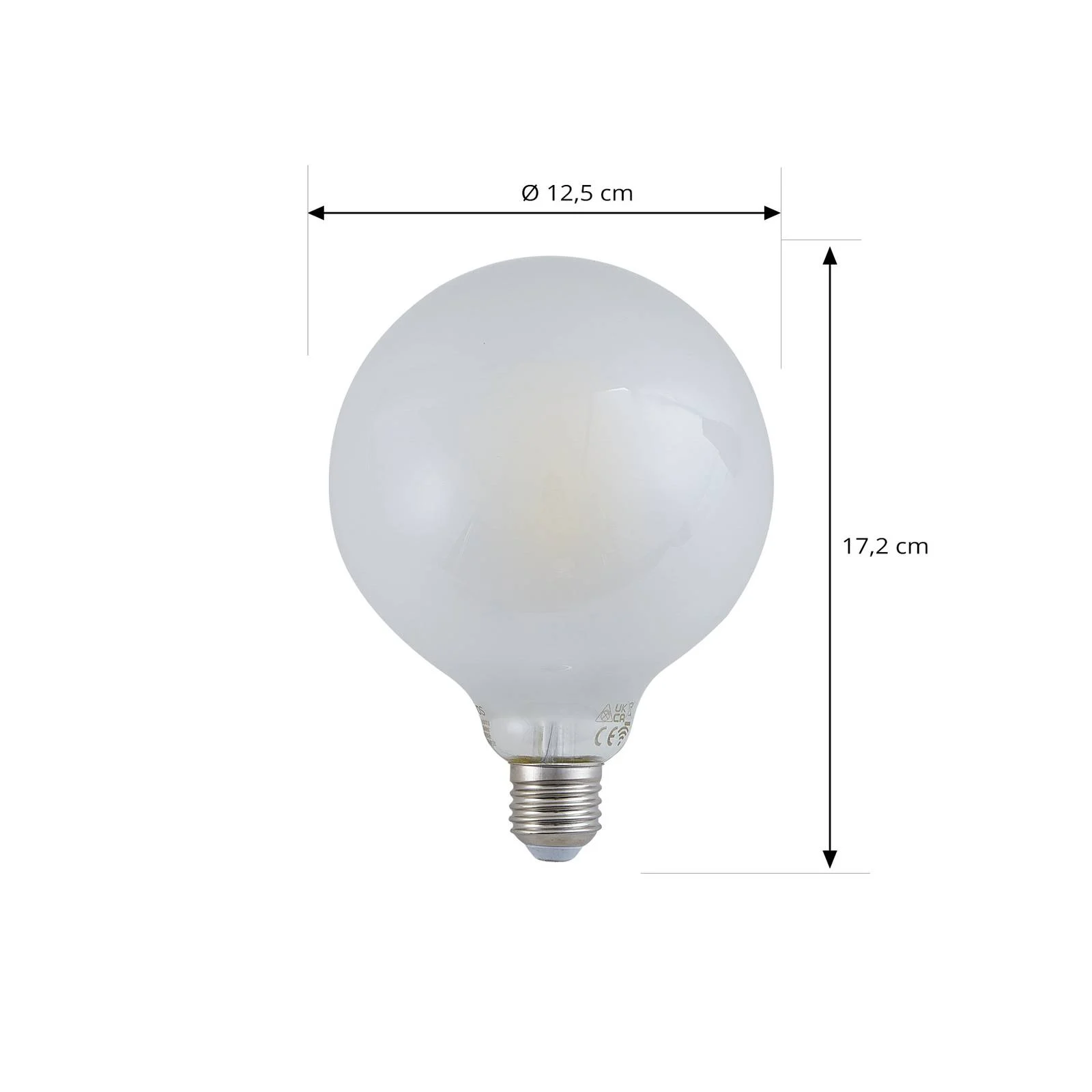 LUUMR Smart LED-Leuchtmittel matt E27 G125 7W Tuya WLAN CCT günstig online kaufen
