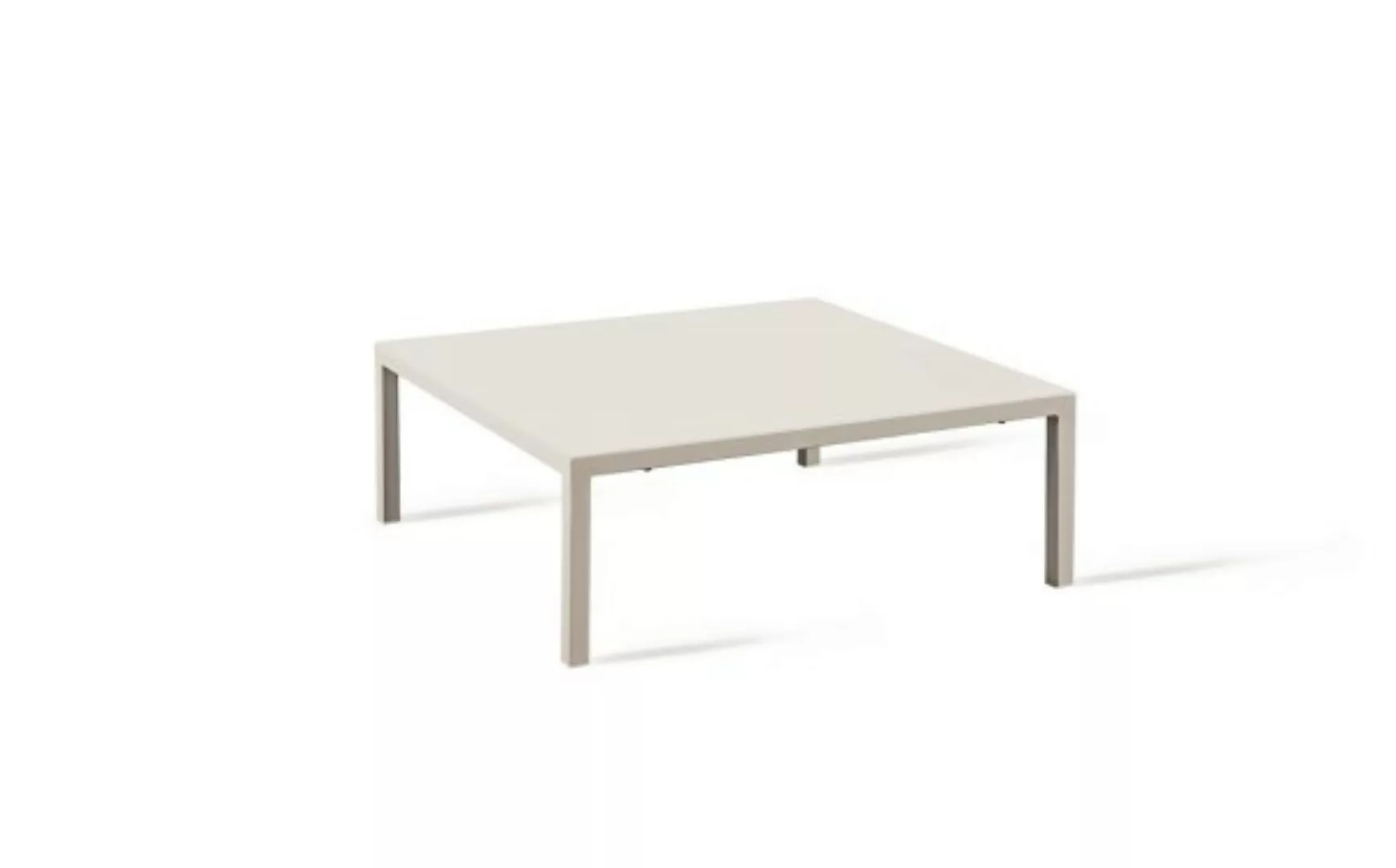 Niedriger Loungetisch Quatris 60x60x30 cm perlweiß günstig online kaufen