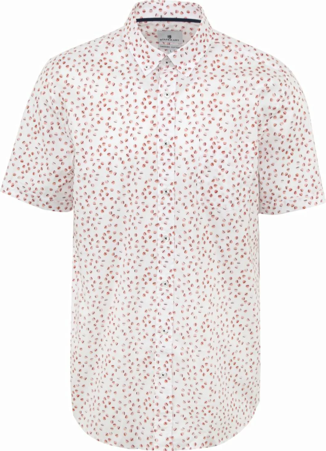 State Of Art Shortsleeve Hemd Weiß Circle - Größe L günstig online kaufen