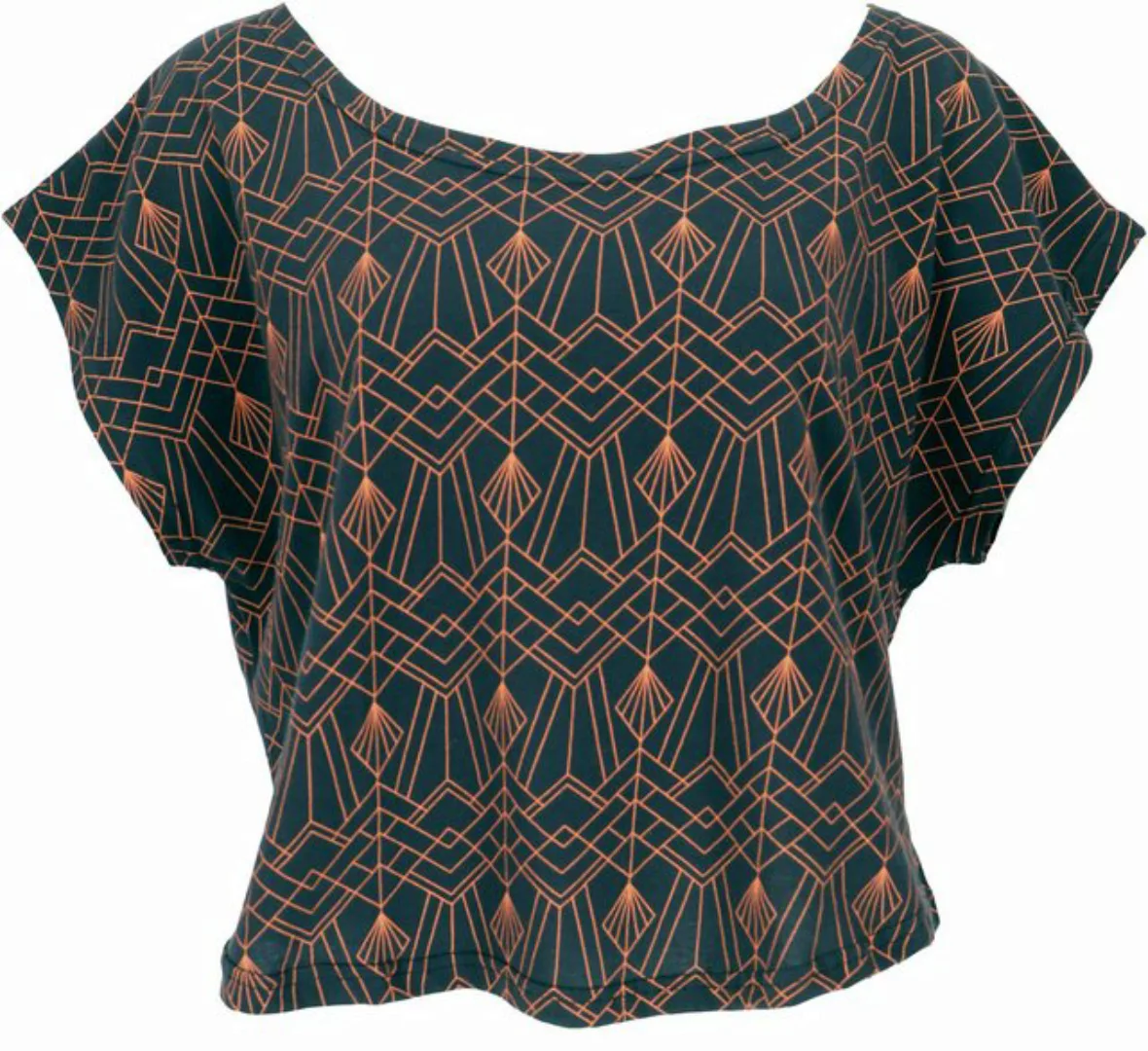 Guru-Shop T-Shirt Weites Damen T-Shirt, oversize Goashirt mit.. Ethno Style günstig online kaufen