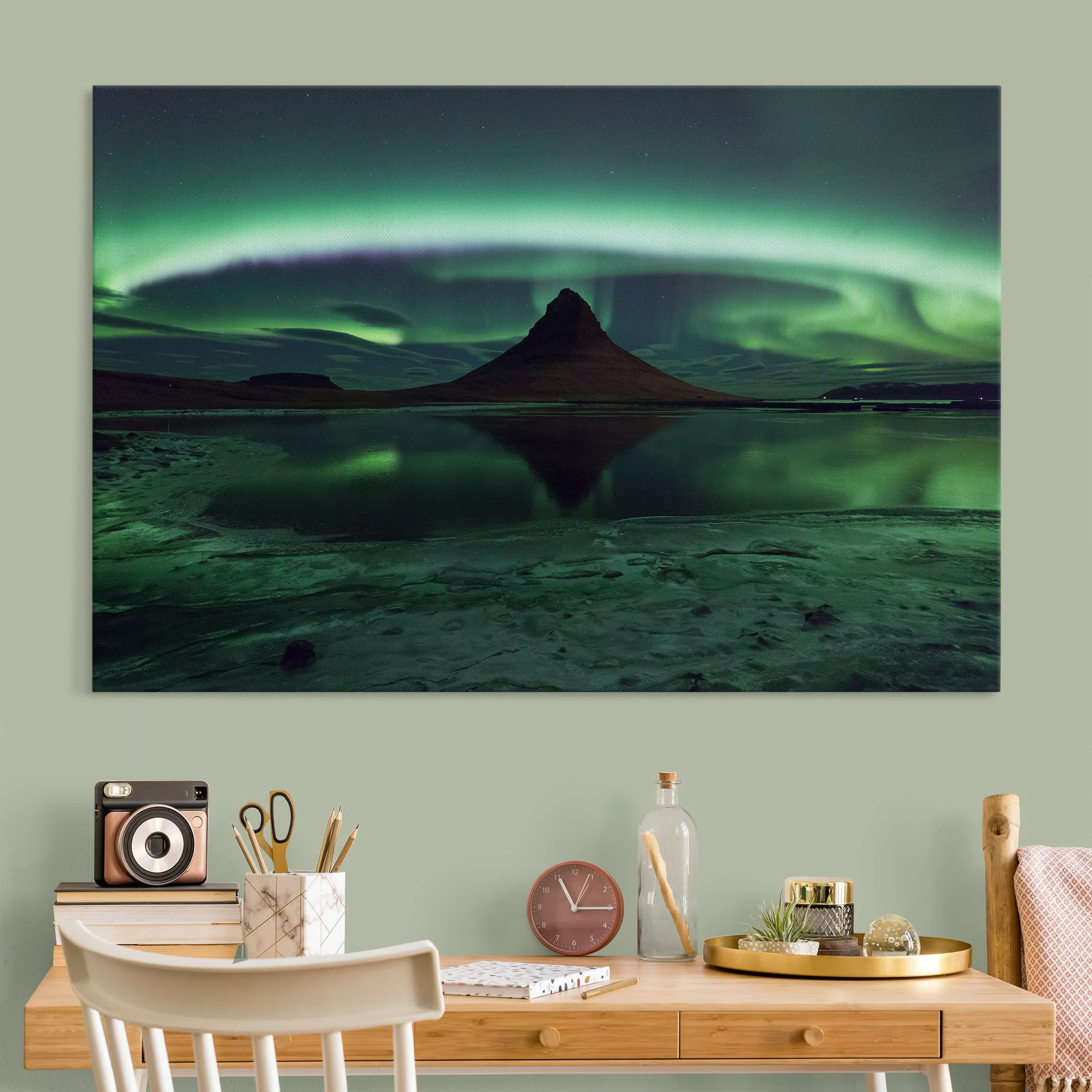 Akustikbild Polarlicht in Island günstig online kaufen