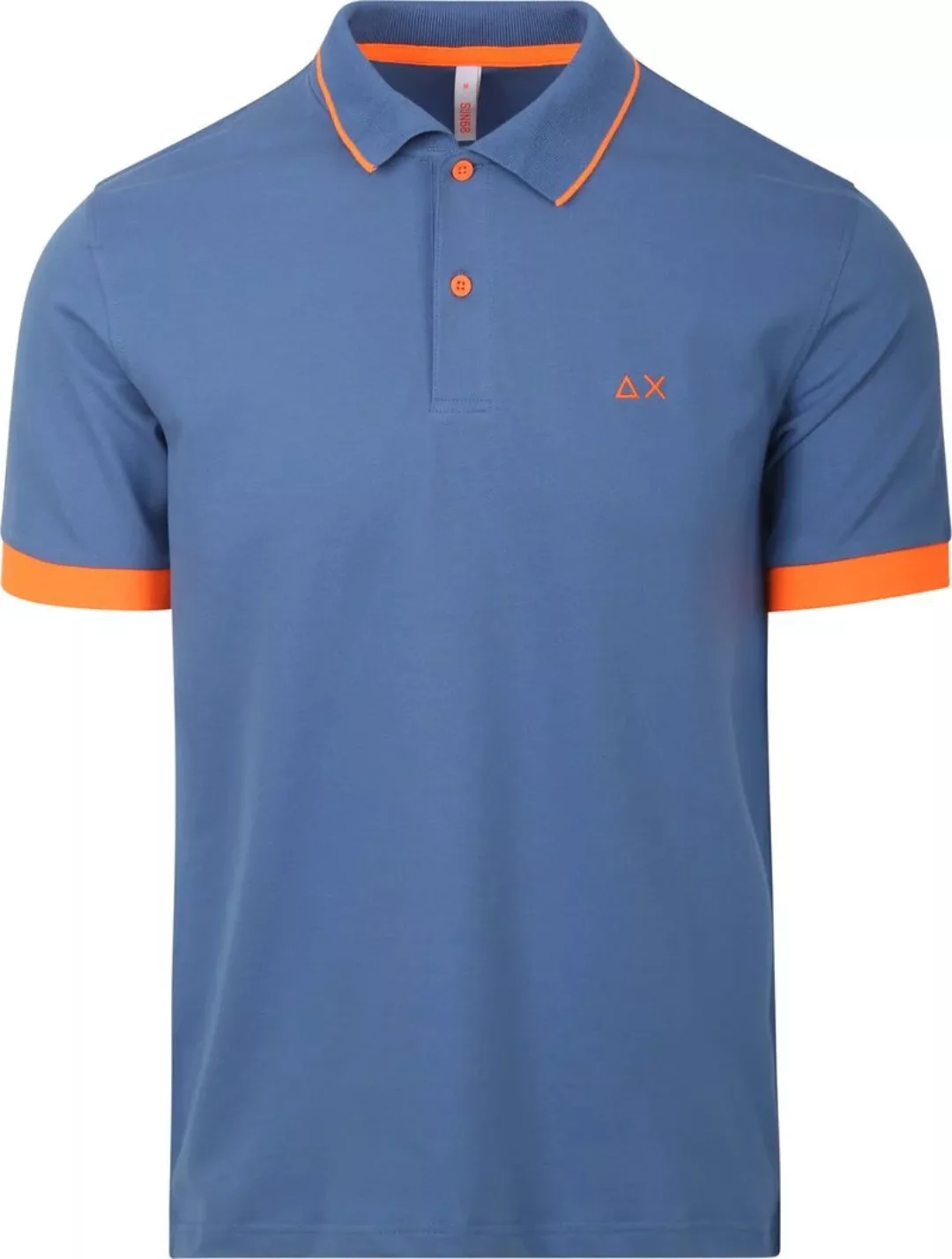 Sun68 Poloshirt Small Stripe Blau  - Größe L günstig online kaufen