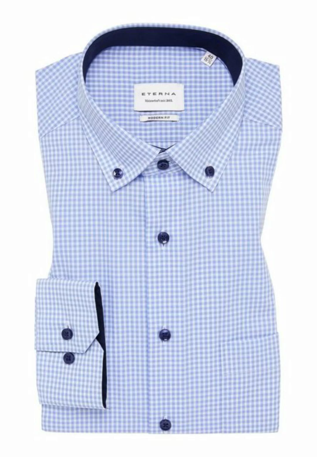 Eterna Blusenshirt Hemd 8913 X146, mittelblau günstig online kaufen