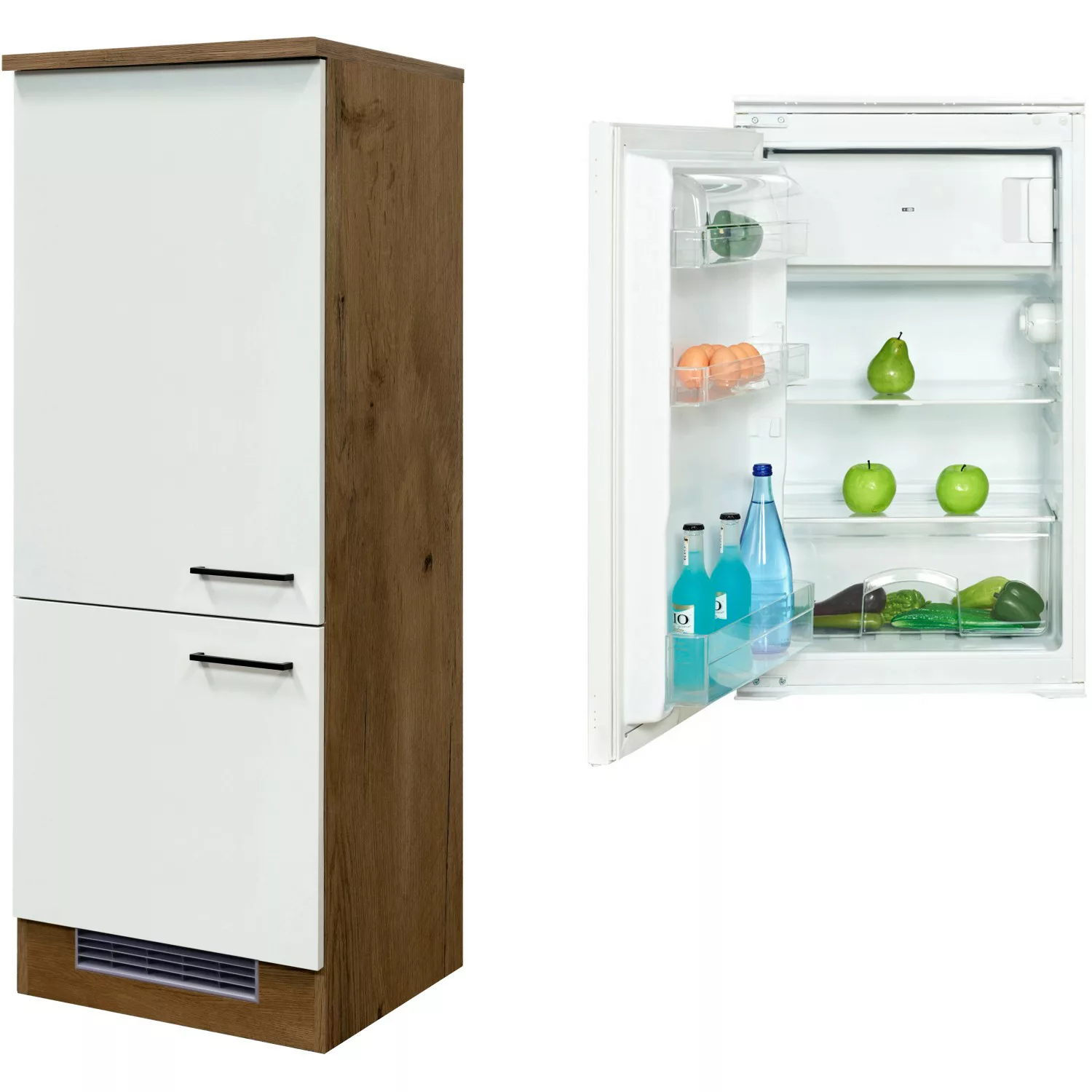 Flex-Well Küche "Vintea", 60 cm breit, inklusive Kühlschrank günstig online kaufen