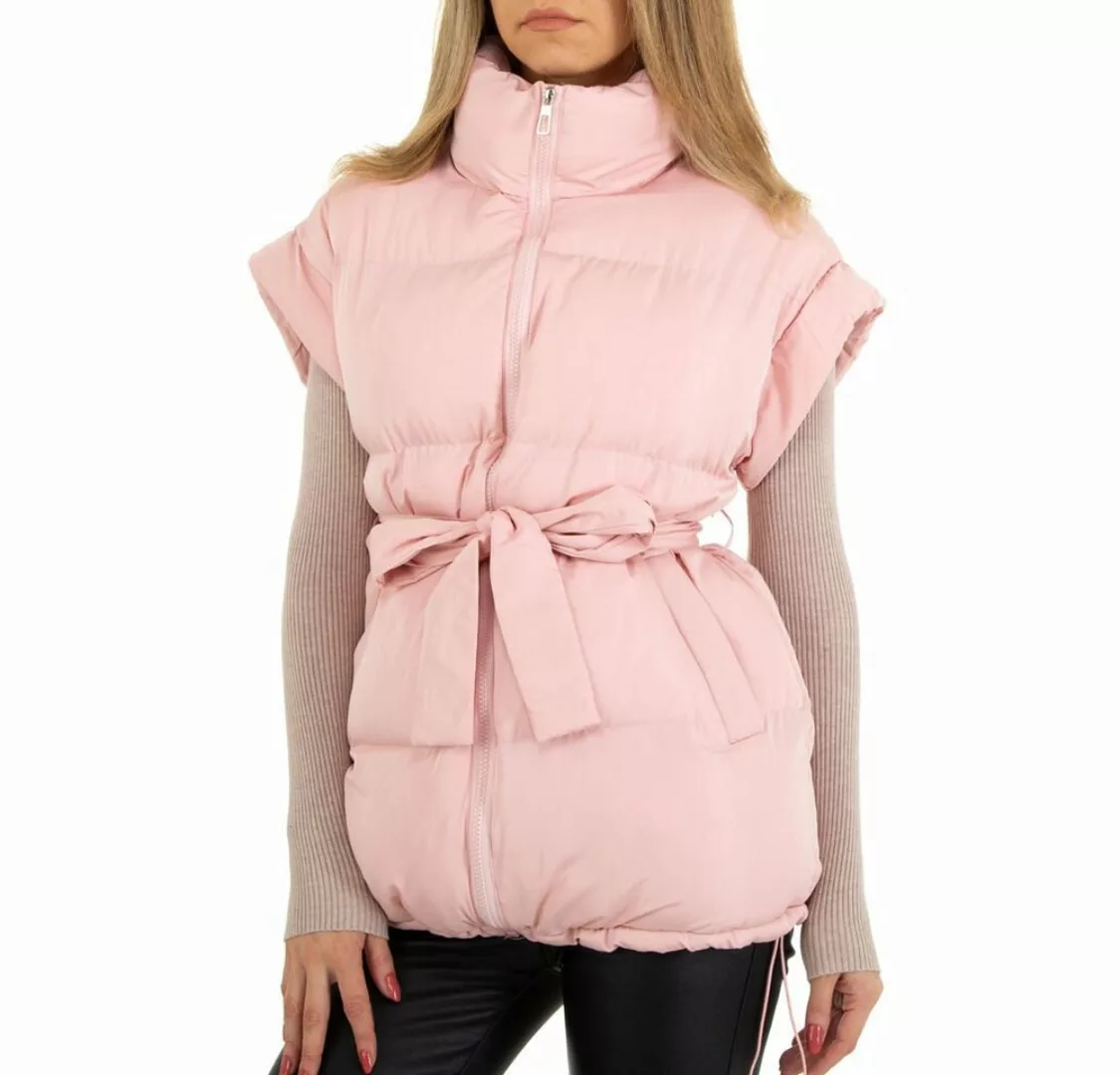 Ital-Design Winterjacke Damen Freizeit Gefüttert Winterjacke in Rosa günstig online kaufen