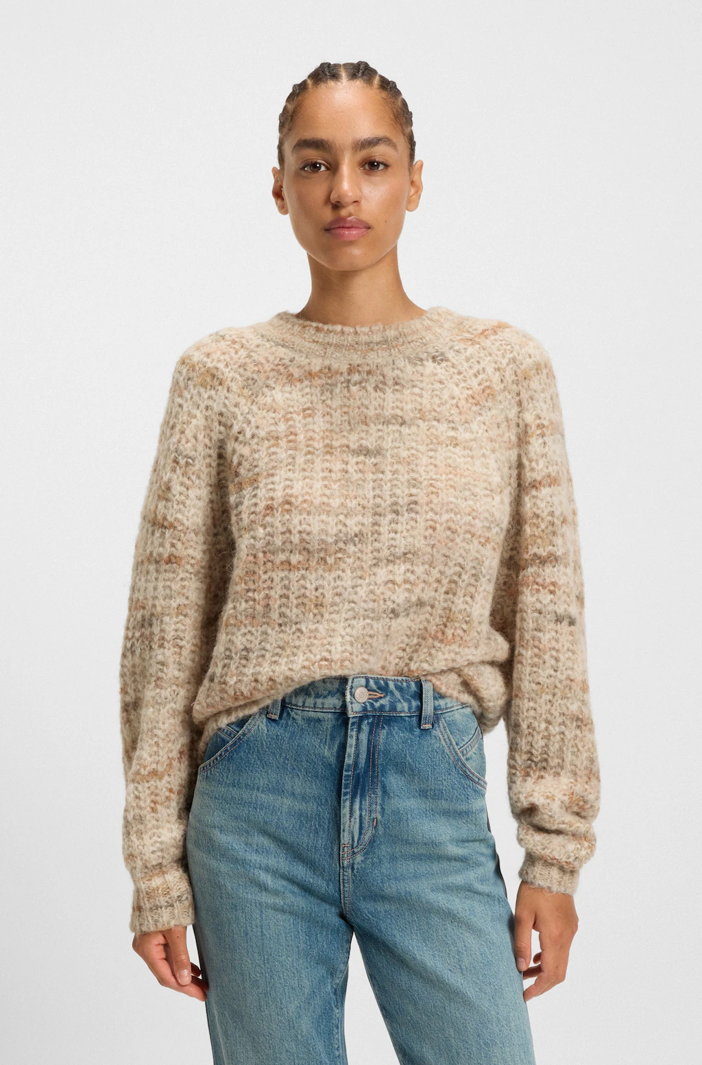 BOSS ORANGE Strickpullover "Fiambella Premium Damenmode", Rundhalsausschnit günstig online kaufen