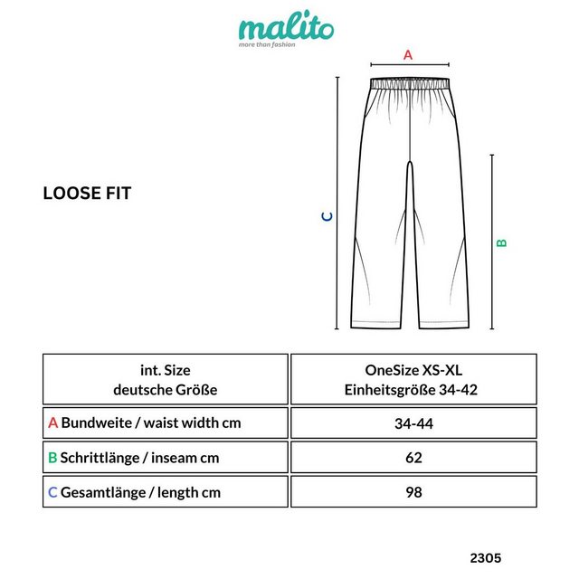 malito more than fashion Palazzohose 2305 Sommerhose Marlenehose Culottehos günstig online kaufen