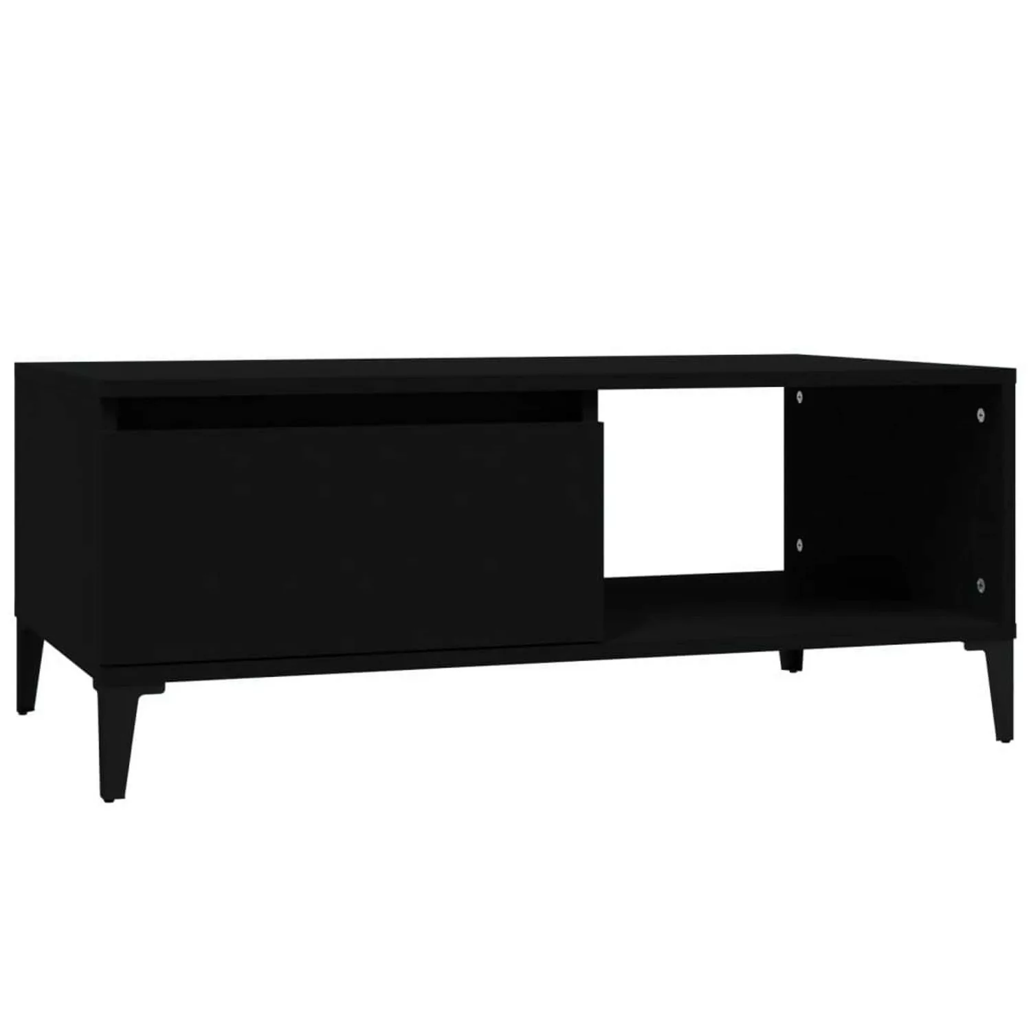 Vidaxl Couchtisch Schwarz 90x50x36,5 Cm Holzwerkstoff günstig online kaufen