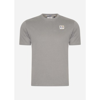 Aquascutum  T-Shirts & Poloshirts Active club check patch t-shirt - charcoa günstig online kaufen