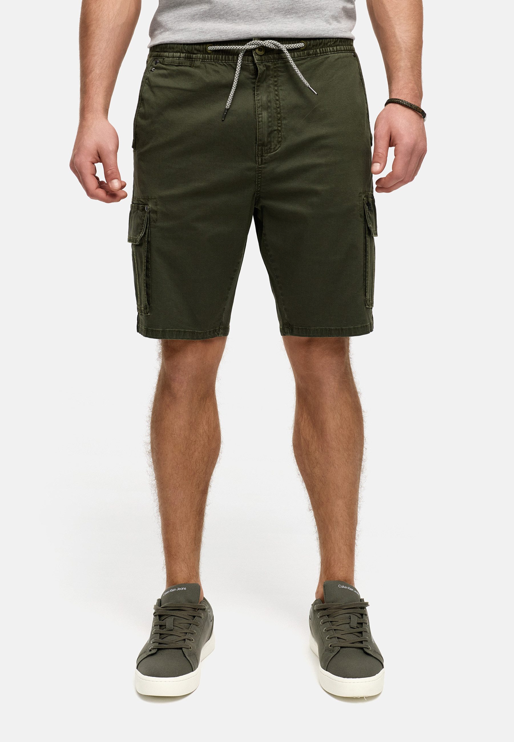 Indicode Cargoshorts INKews mit elastischem Bund günstig online kaufen