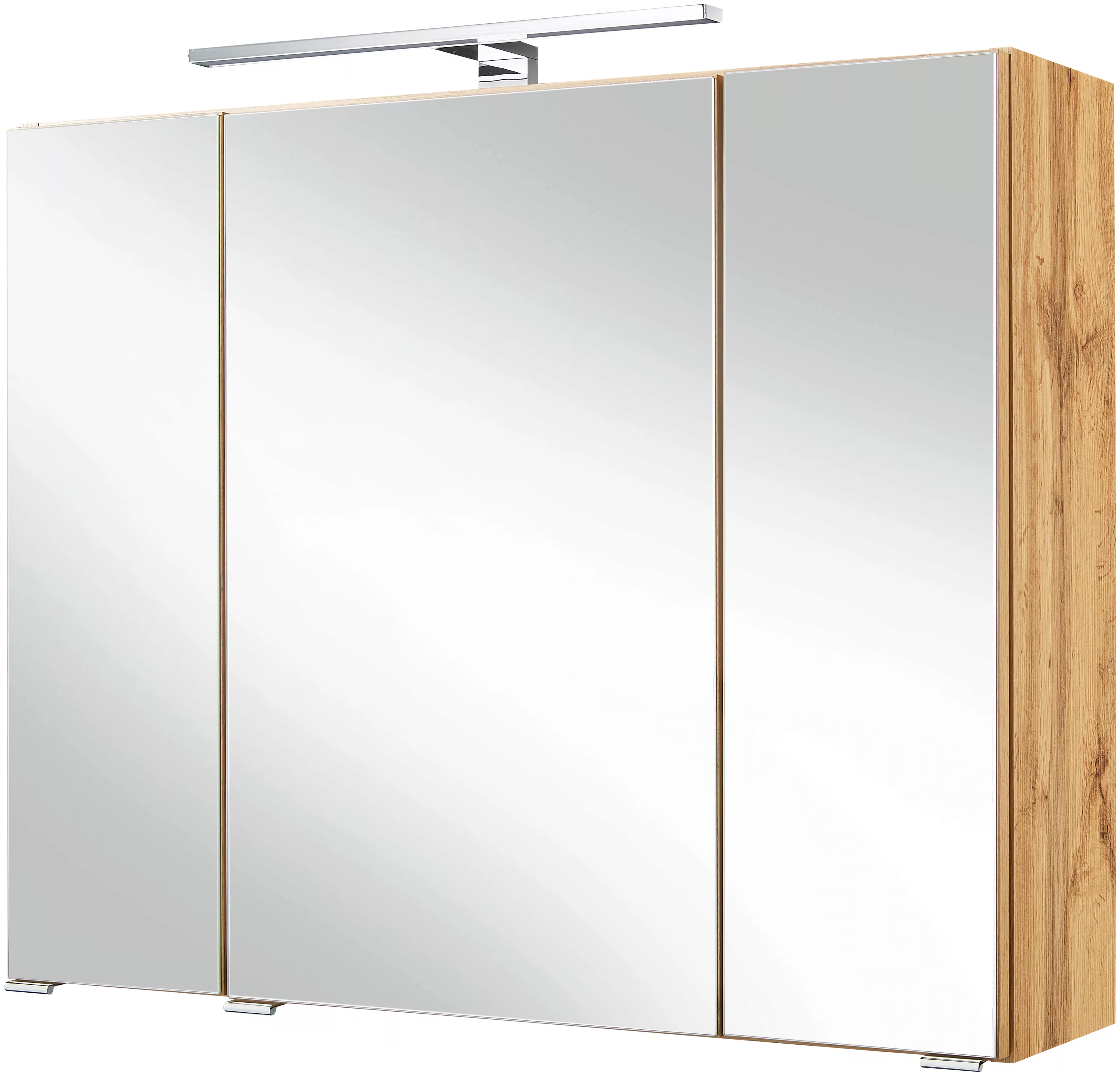 HELD MÖBEL Spiegelschrank "Malibu", Breite 80 cm, mit Spiegeltüren und Türe günstig online kaufen