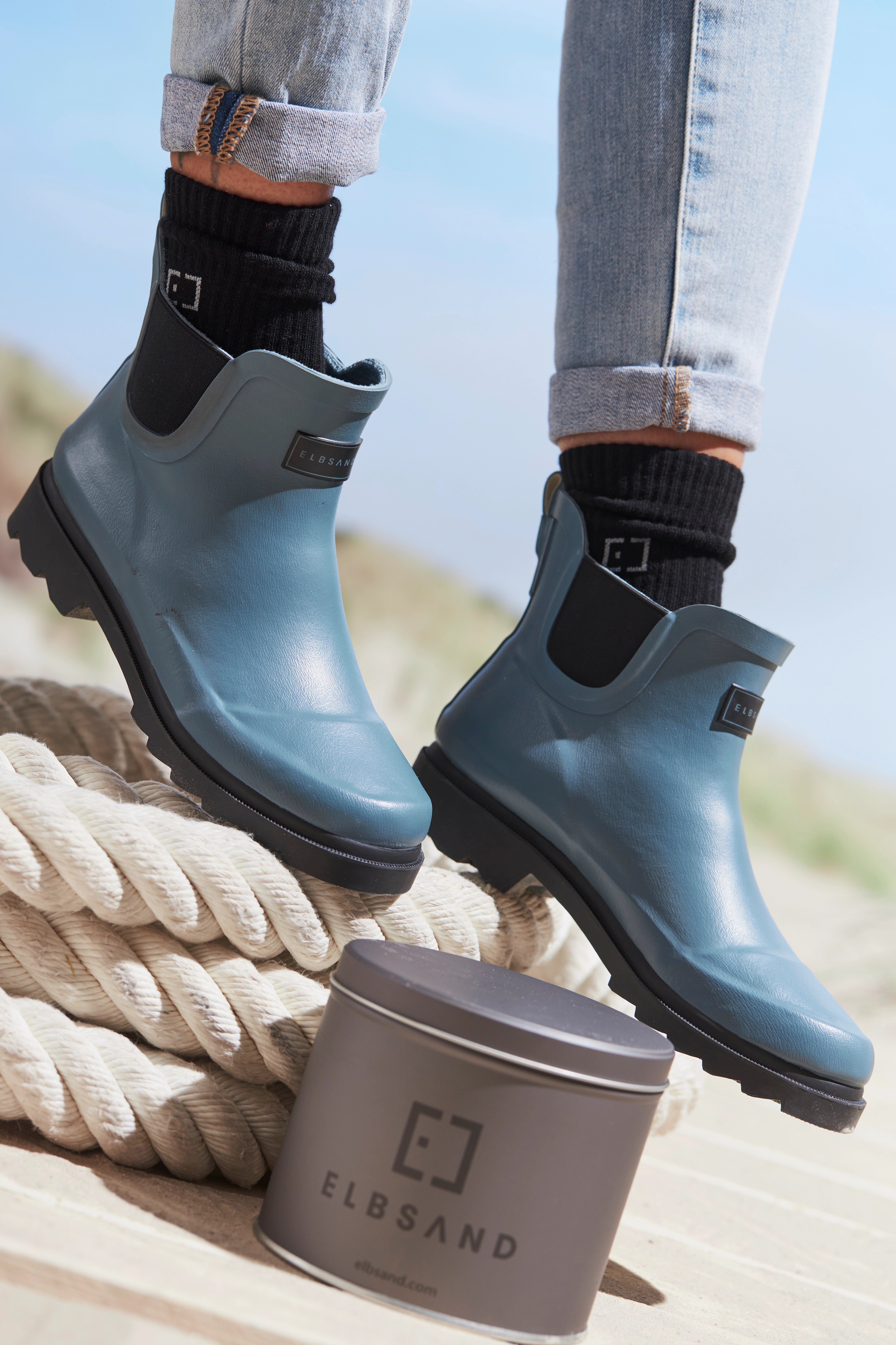 Elbsand Gummistiefelette, aus wasserdichtem Material, Gummistiefel, Boots, günstig online kaufen