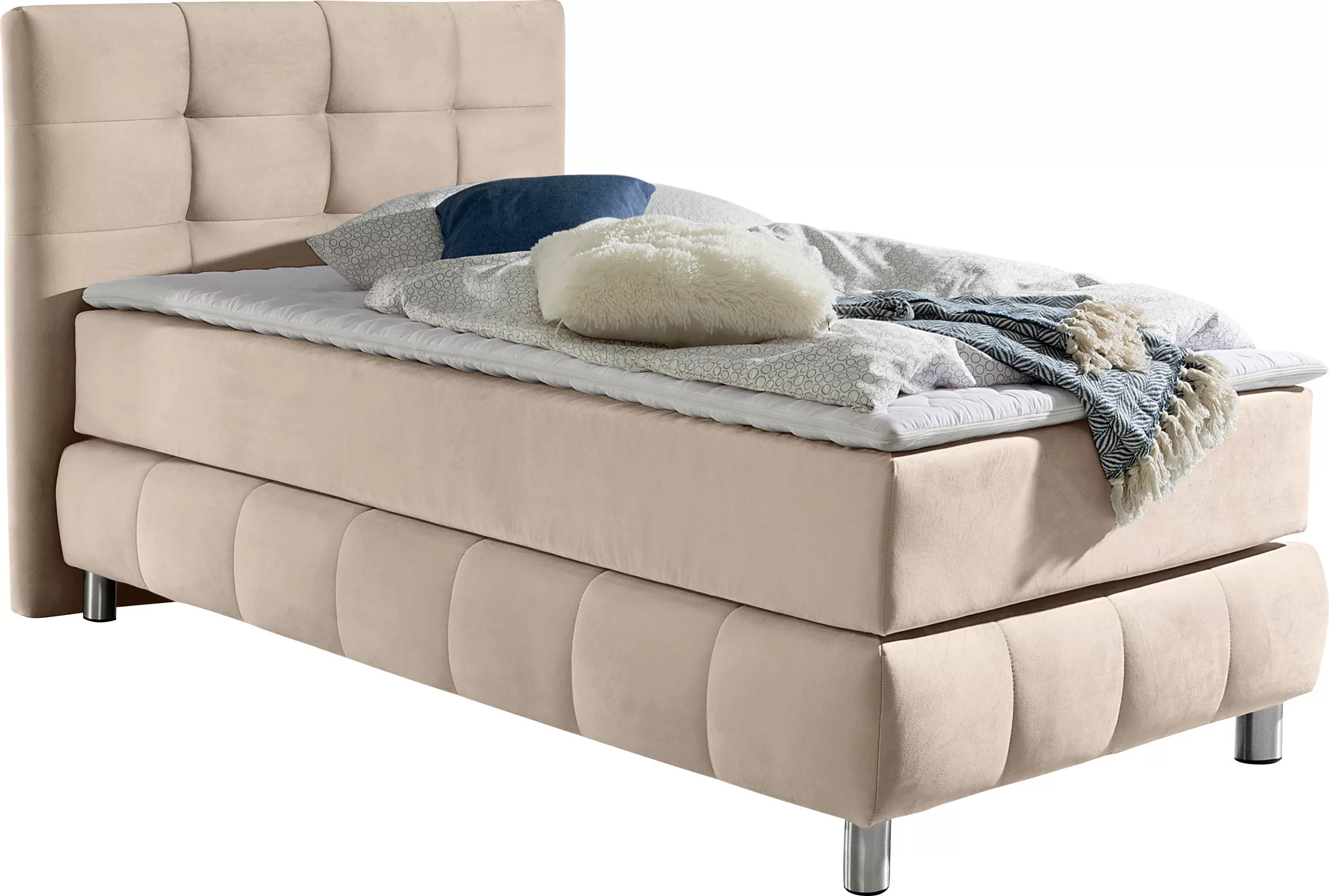 andas Boxspringbett Salo, incl. Topper, 6 Breiten, 2 Härtegrade, TFK auch i günstig online kaufen