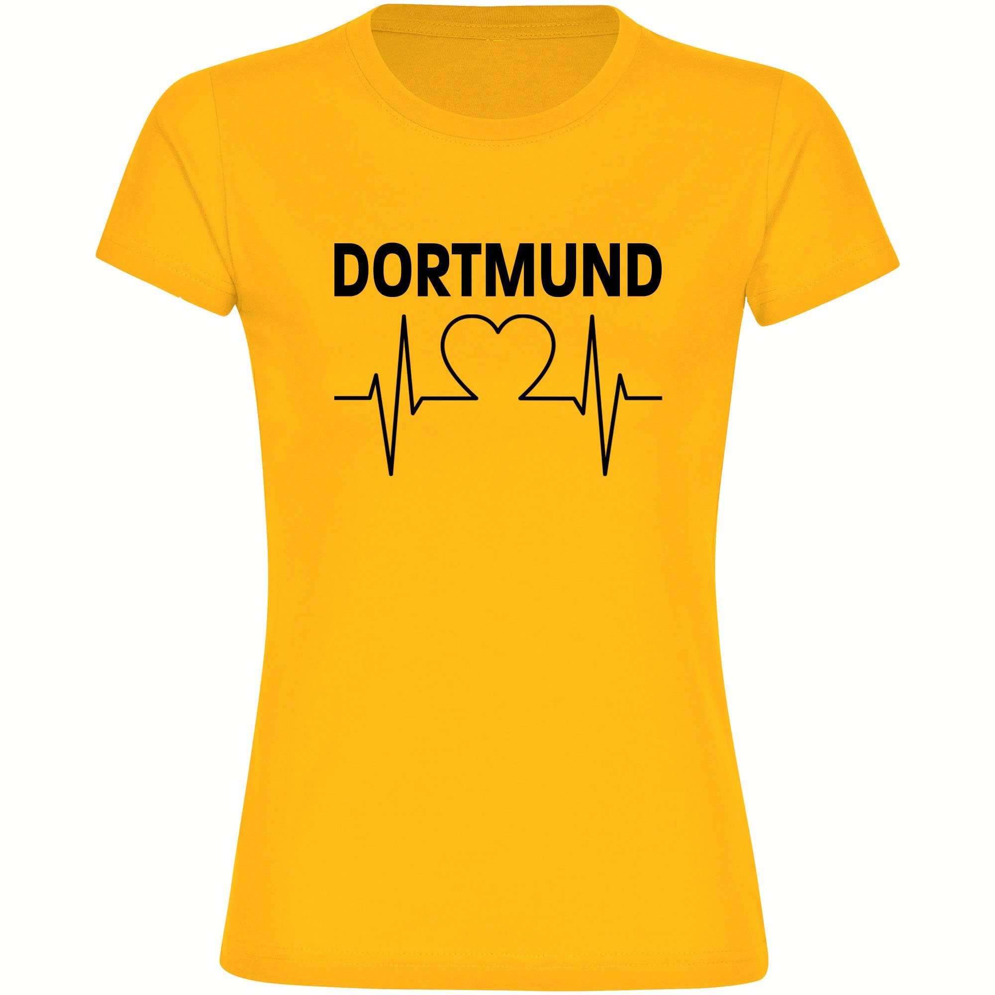 multifanshop T-Shirt Damen Bielefeld - Herzschlag günstig online kaufen
