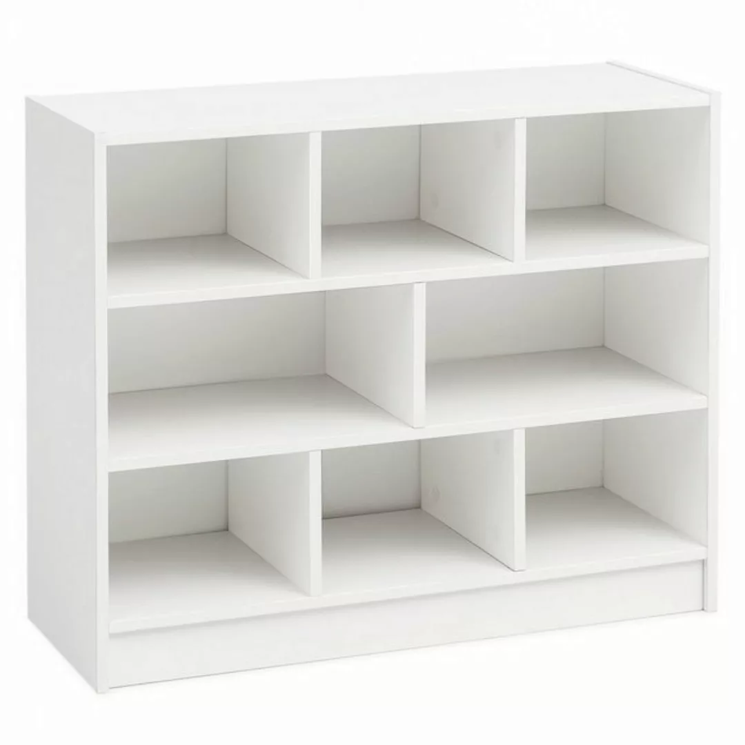 Wohnling Bücherregal Bücherregal WL5.819 Weiß 80x68,5x29,5 cm Regal Standre günstig online kaufen