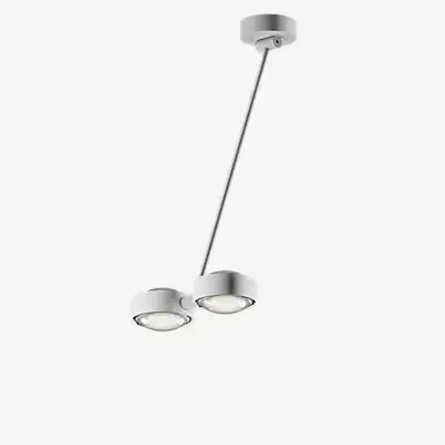 Occhio Sento Soffitto Doppio 60 Up D Deckenleuchte LED 2-flammig, Kopf weiß günstig online kaufen