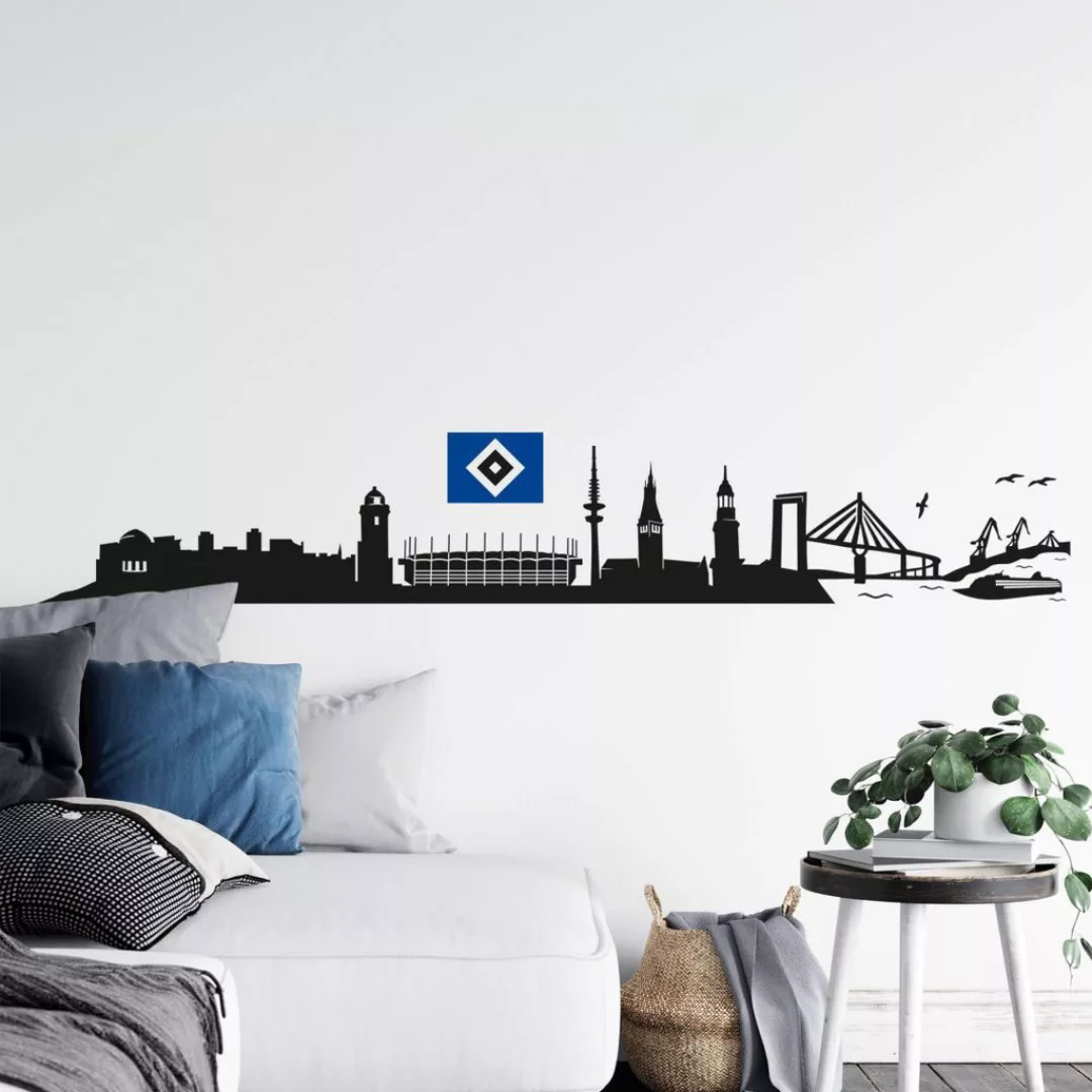 Wall-Art Wandtattoo »Hamburger SV Skyline Logo Hsv« günstig online kaufen