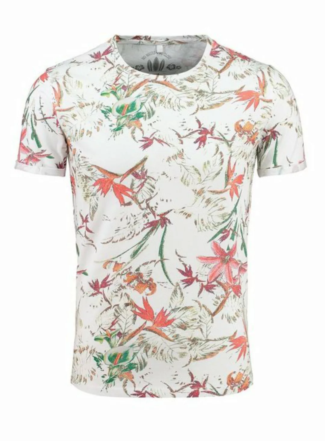 Key Largo T-Shirt Jungles MT00226 Hawaii Look Blumenmuster Rundhalsauschnit günstig online kaufen