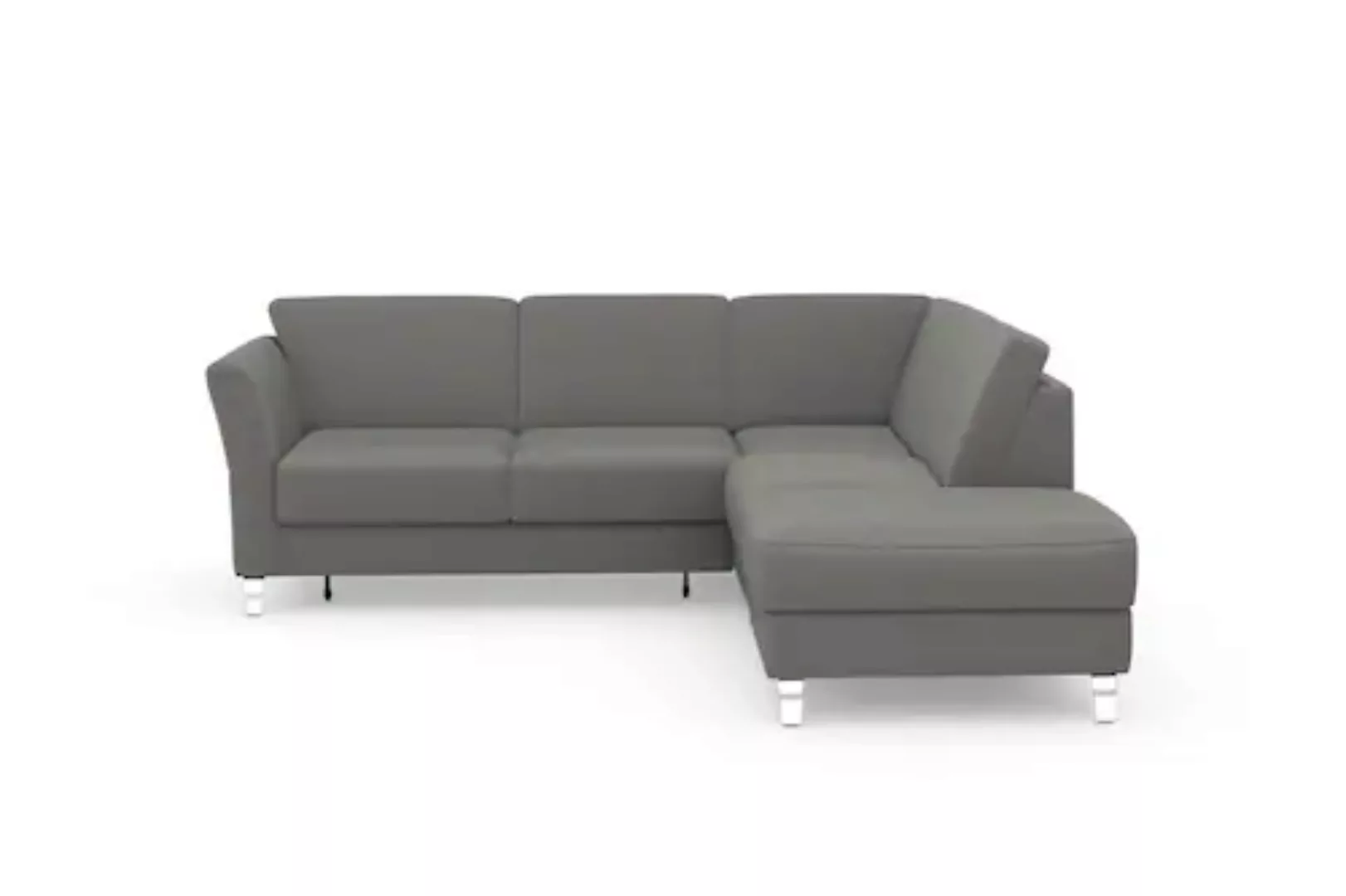 sit&more Ecksofa »Visby L-Form«, Wahlweise mit Bettfunktion und Stauraum, f günstig online kaufen