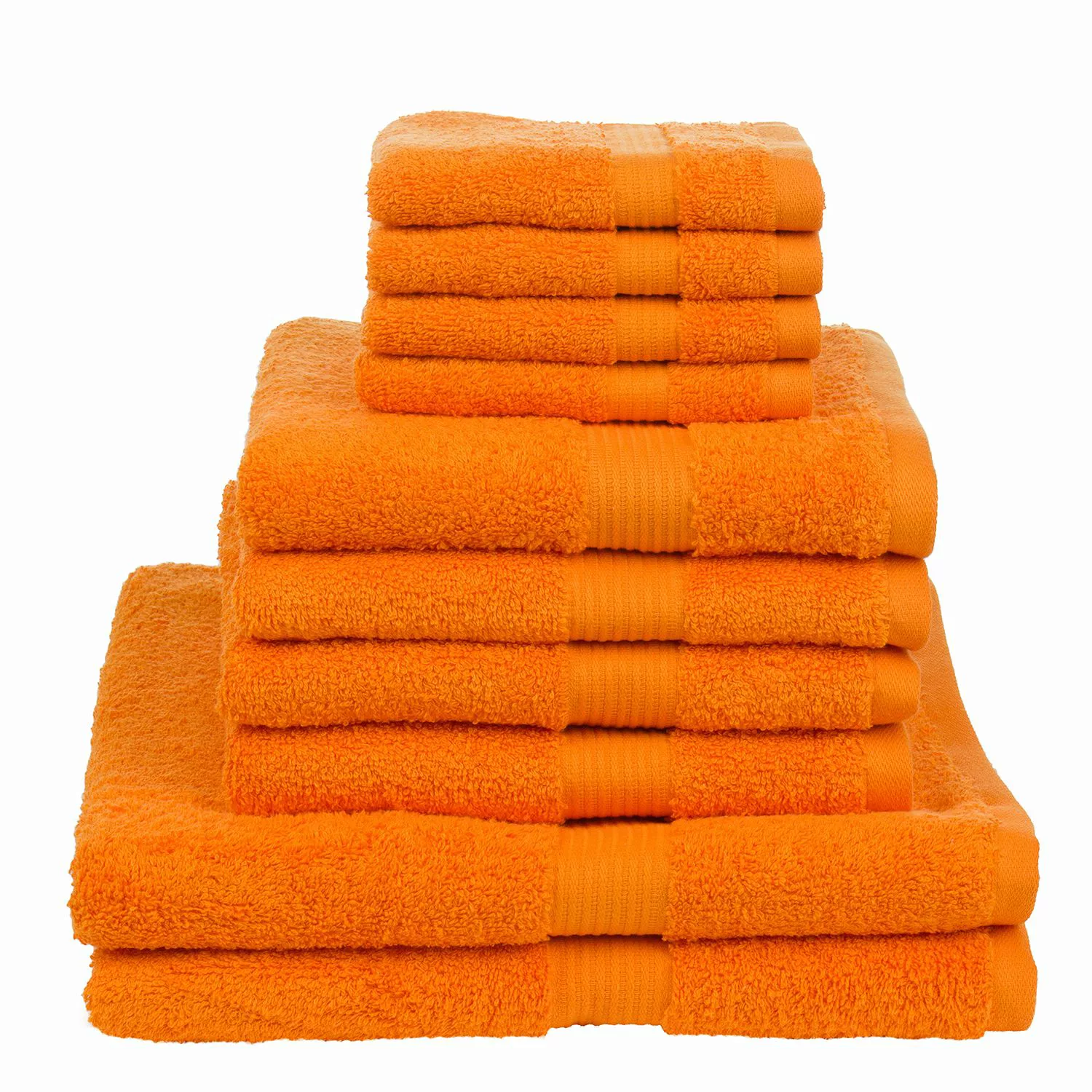 home24 Gözze Handtuch New York 10-teilig Orange Baumwollstoff günstig online kaufen