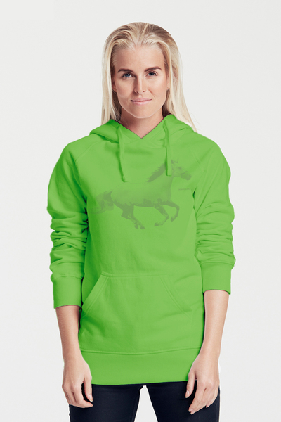 Bio-damen-kapuzensweater Horsepower günstig online kaufen