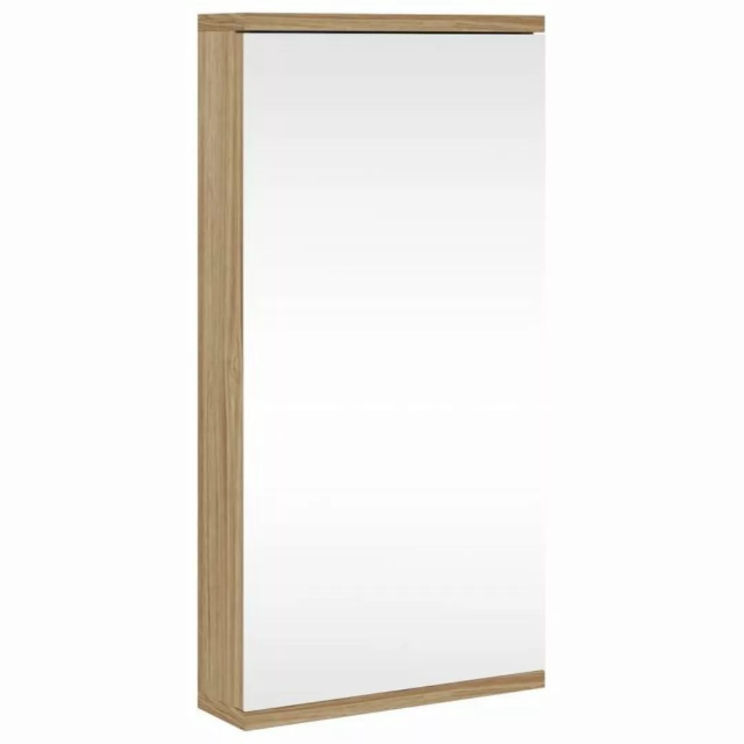 vidaXL Badezimmerspiegelschrank Eck-Spiegelschrank Eichen-Optik 30x24x60 cm günstig online kaufen