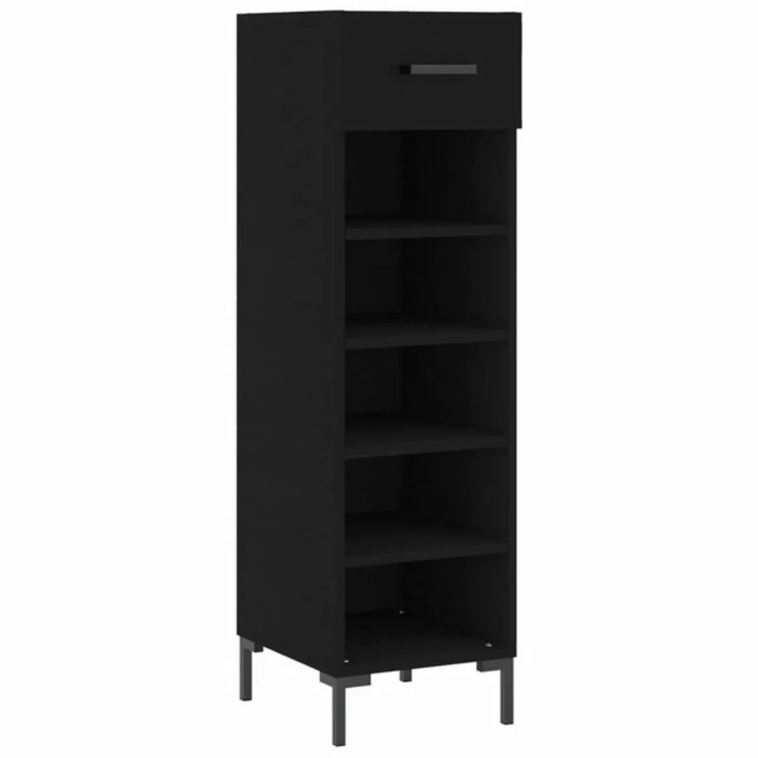 vidaXL Kleiderschrank Schuhschrank Schwarz 30x35x105 cm Holzwerkstoff günstig online kaufen