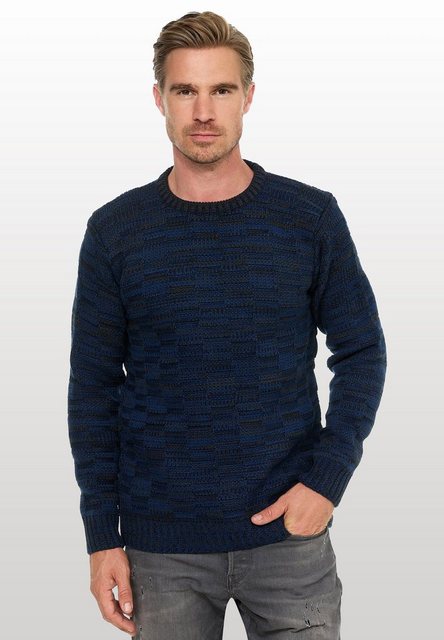 Rusty Neal Strickpullover, mit dezenter Musterung und Strick-Design günstig online kaufen