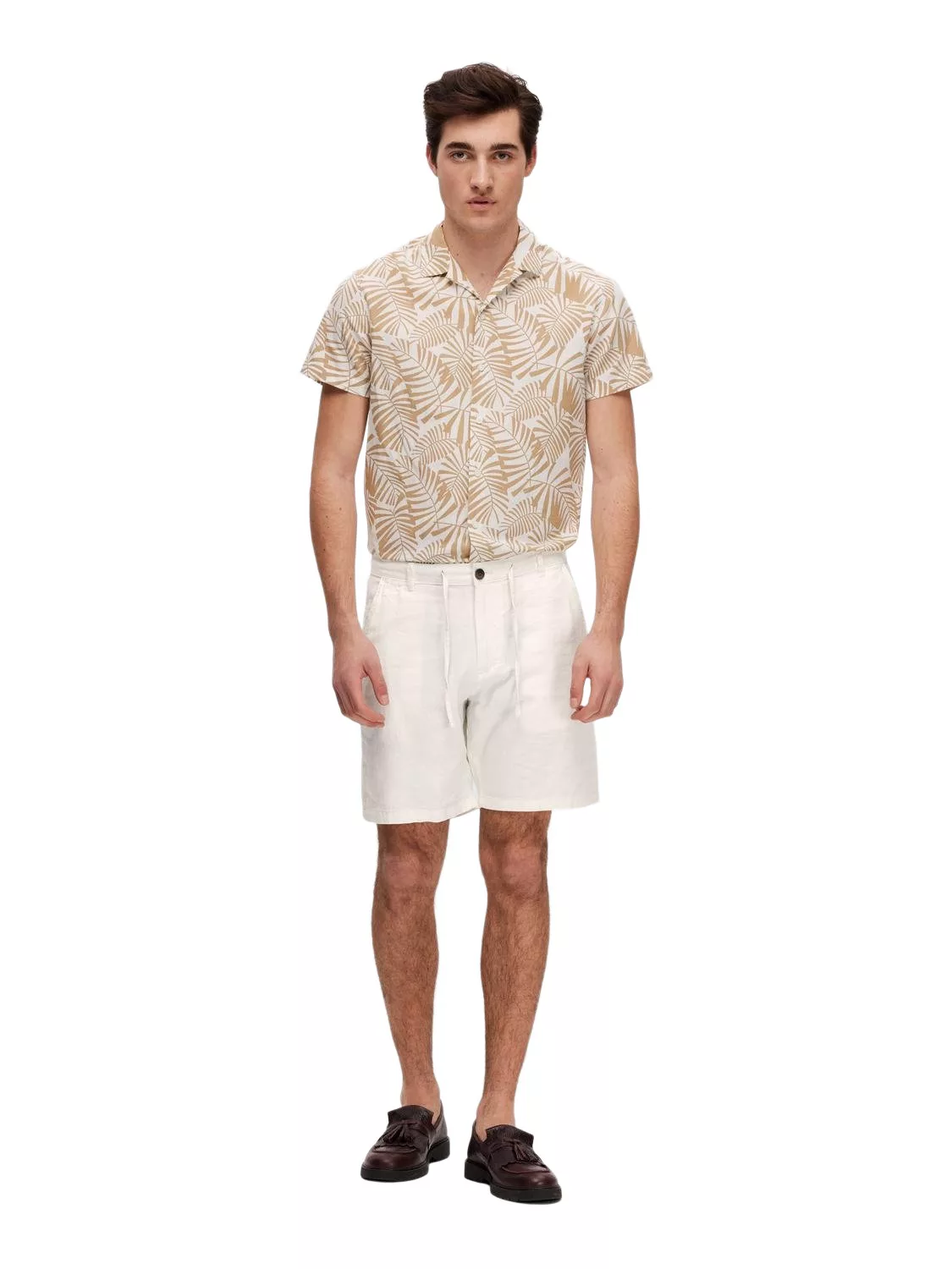 Selected Herren Chino Shorts SLHREGULAR-BRODY LINEN Regular Fit günstig online kaufen