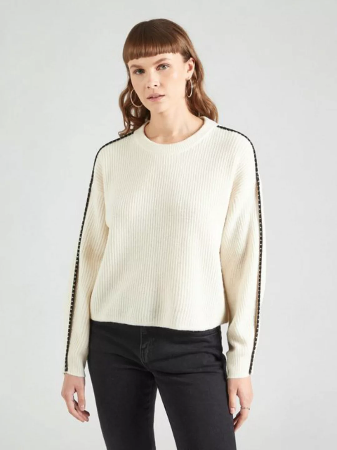 Vero Moda Strickpullover VMZora (1-tlg) Seitenstreifen günstig online kaufen