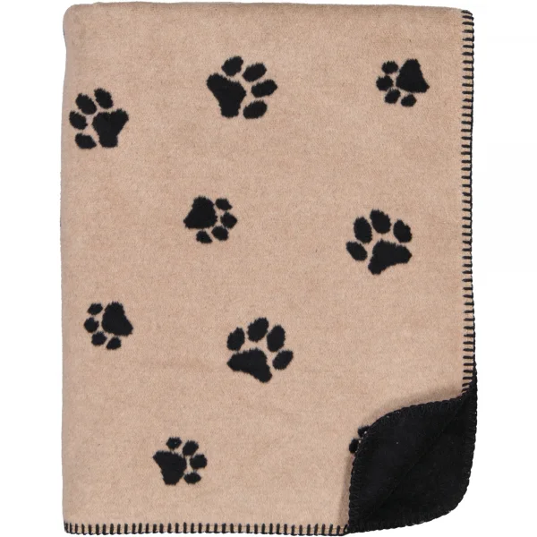 Cawö Wohndecken WE LOVE DOGS 62470 - Farbe: schwarz/beige - 93 - 150x200 cm günstig online kaufen