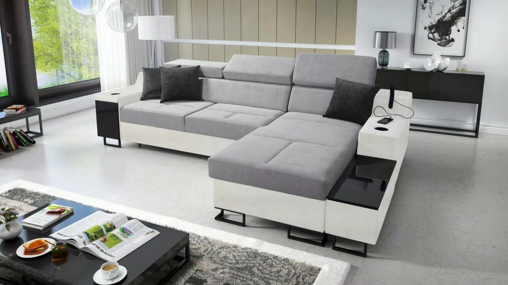 Best for Home Ecksofa Aria I Maxi: Schlaffunktion & Bettkasten für das Mode günstig online kaufen