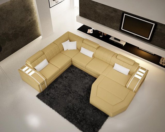 JVmoebel Ecksofa Designer weißes Ecksofa luxus Wohnlandschaft Moderne Couch günstig online kaufen