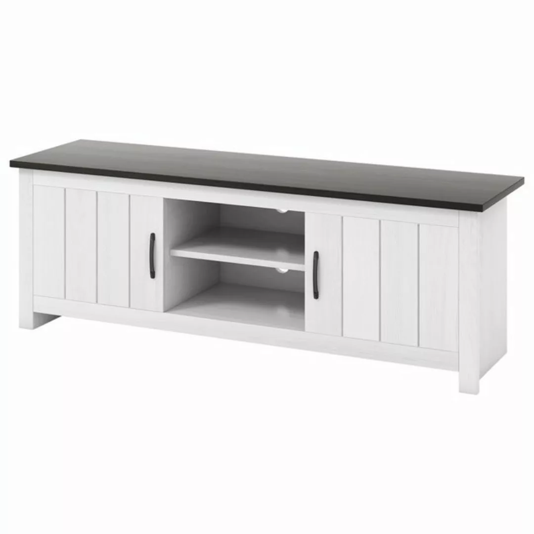 COSTWAY TV-Schrank Holz,mit Türen & offenen Regalen,145x40x50cm günstig online kaufen