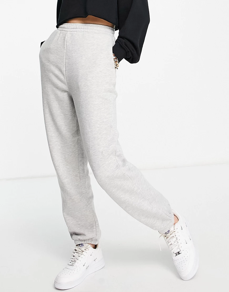 ASOS DESIGN – Ultimate – Jogginghose in Kalkgrau günstig online kaufen