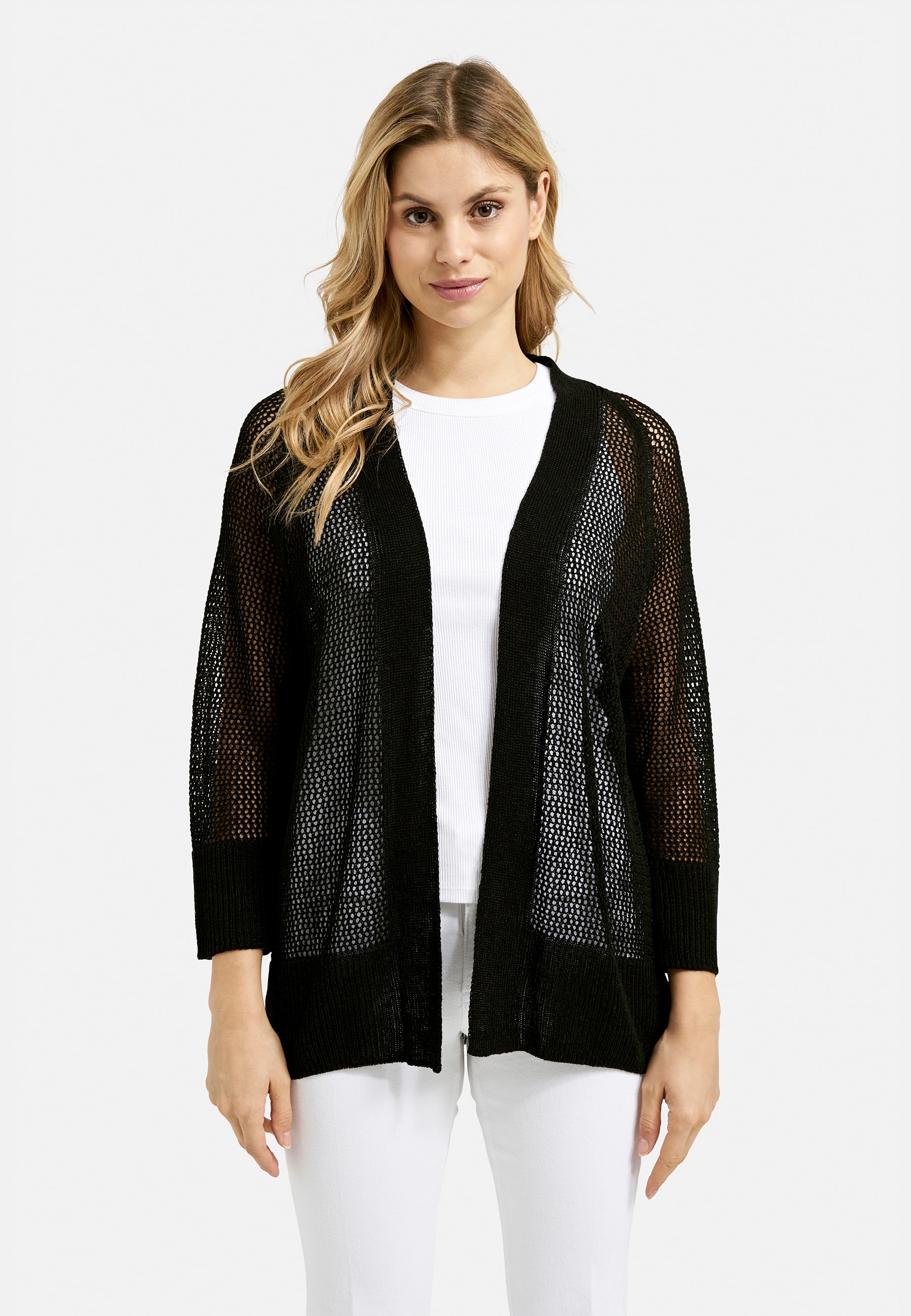 Milano Italy Cardigan, mit Lochmuster günstig online kaufen