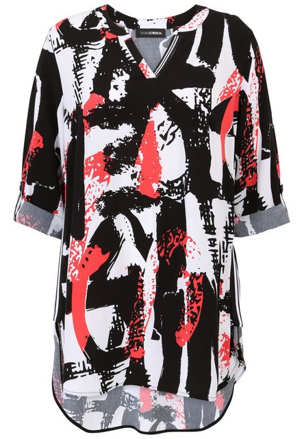 Doris Streich Klassische Bluse Print in Spray-Optik günstig online kaufen