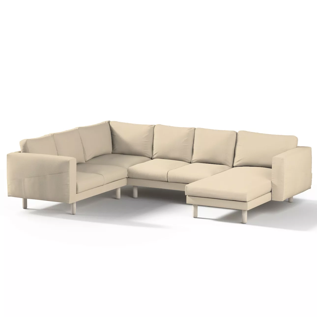 Bezug für Norsborg 5-Sitzer Ecksofa mit Recamiere, beige, Norsborg Bezug fü günstig online kaufen