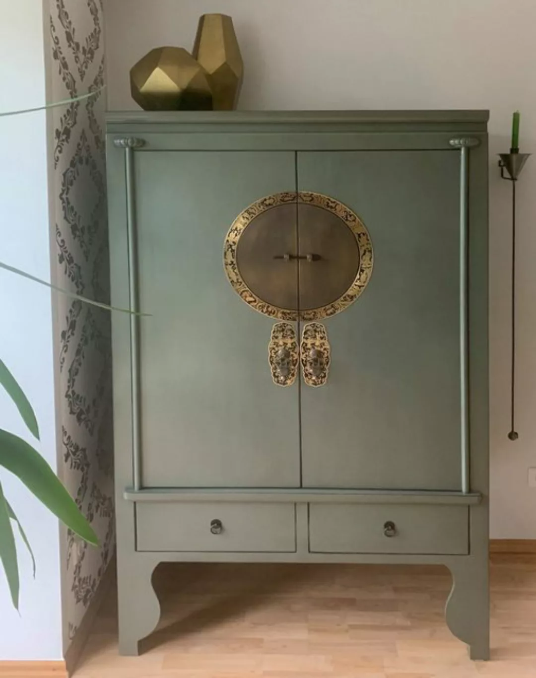 OPIUM OUTLET Kleiderschrank Chinesischer Hochzeitsschrank im Vintage-Stil ( günstig online kaufen