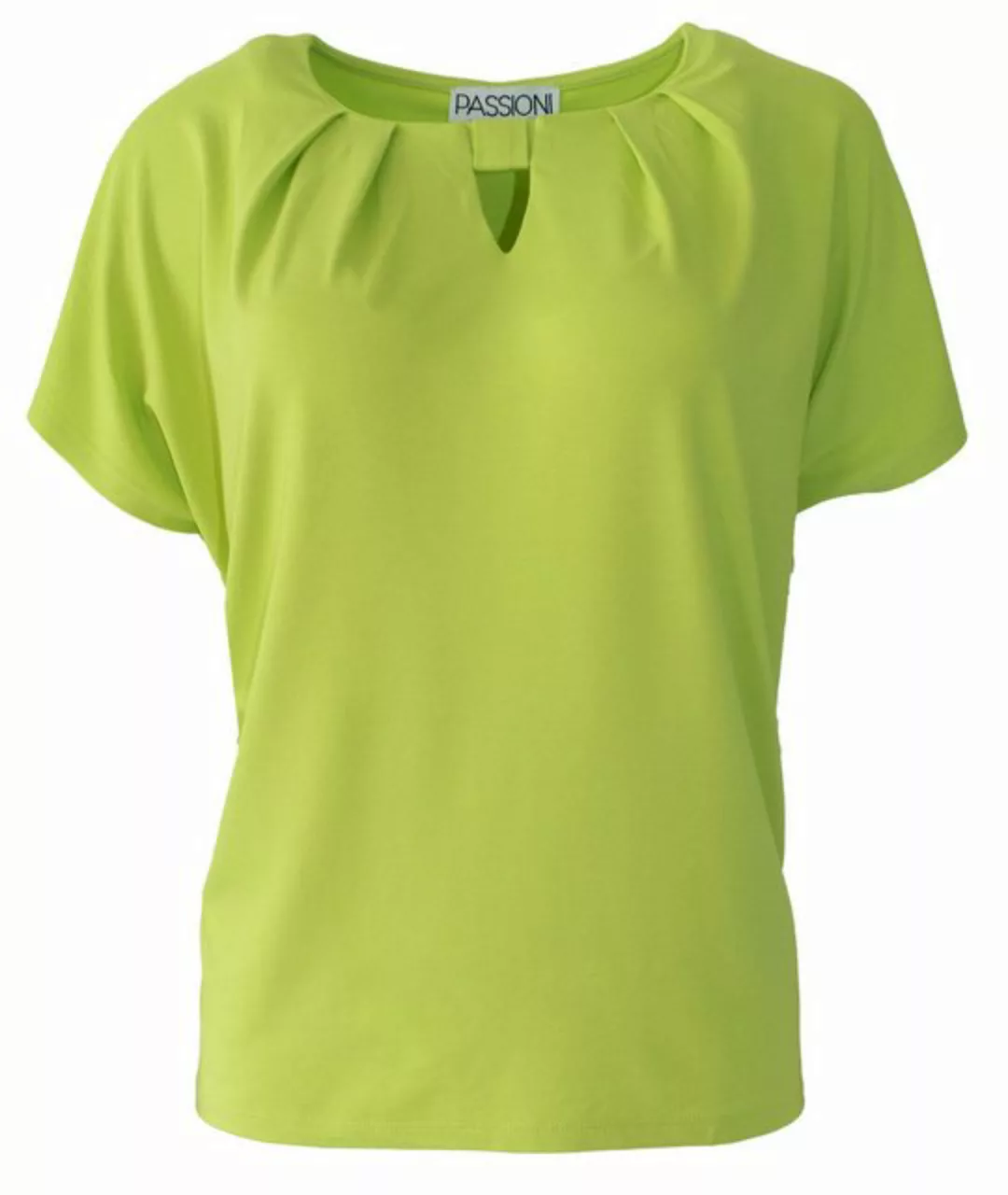 Passioni T-Shirt Lemon T-Shirt mit elegantem Schlitz am Ausschnitt günstig online kaufen