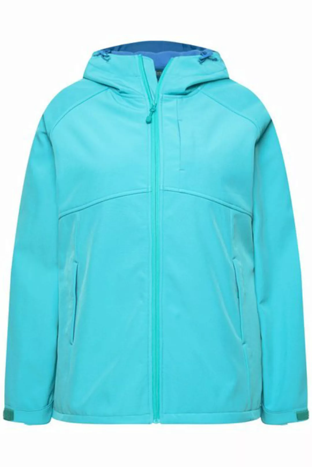 Ulla Popken Softshelljacke Softshelljacke Kapuze Zipptaschen Klettriegel günstig online kaufen