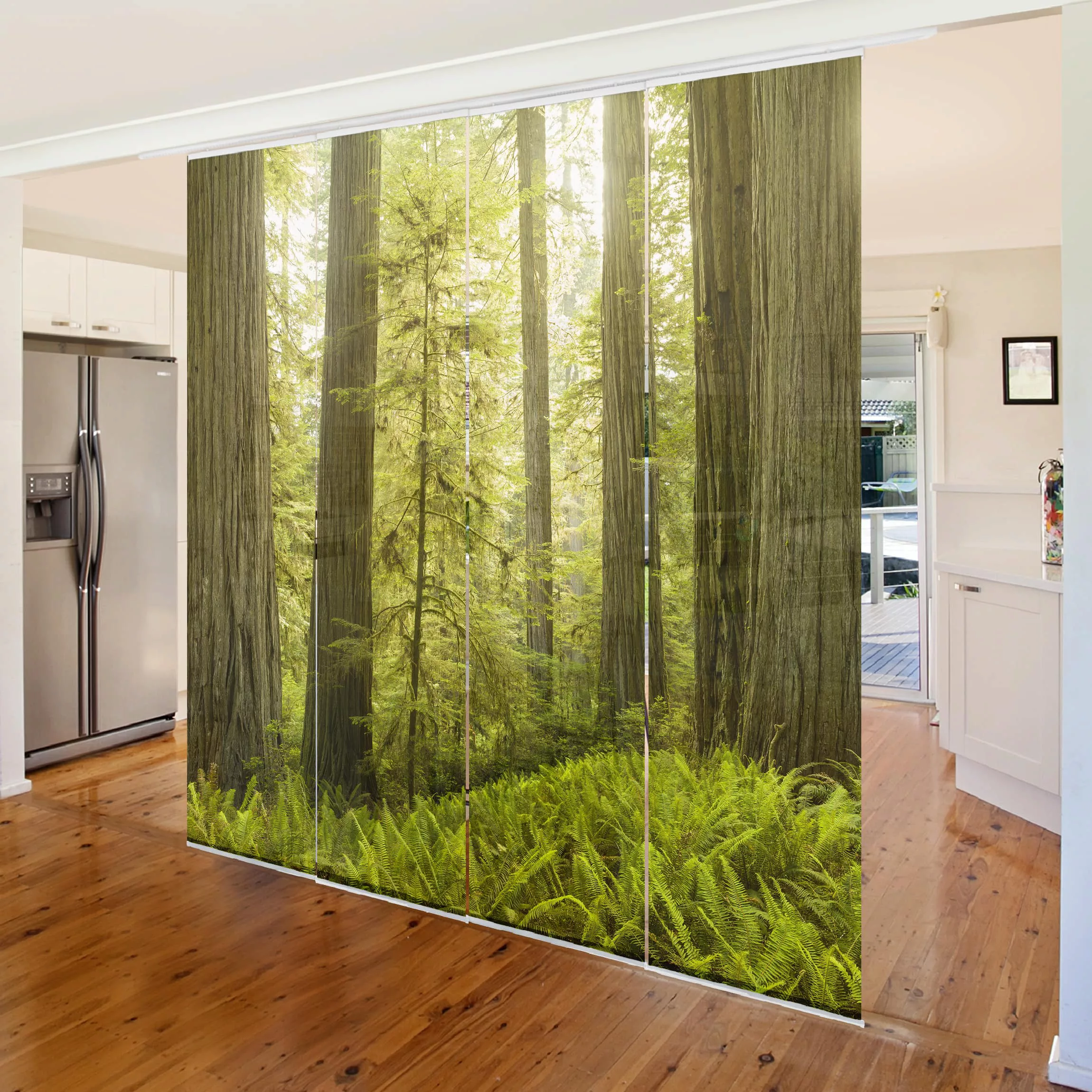 Schiebegardinen Set Natur & Landschaft Redwood State Park Waldblick günstig online kaufen
