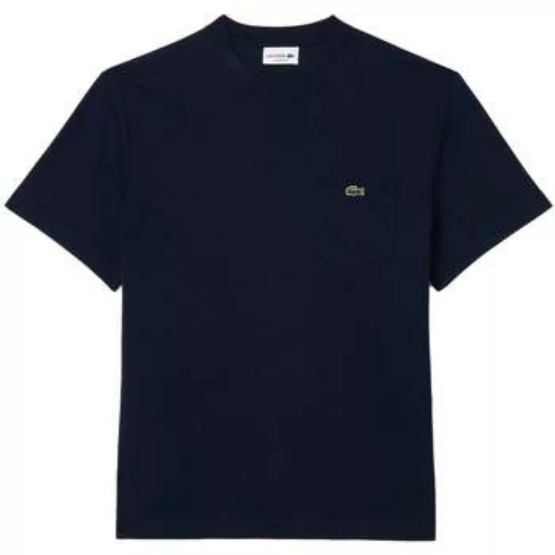 Lacoste  T-Shirts & Poloshirts Chest Pocket Cotton T-Shirt Midnight Blue günstig online kaufen