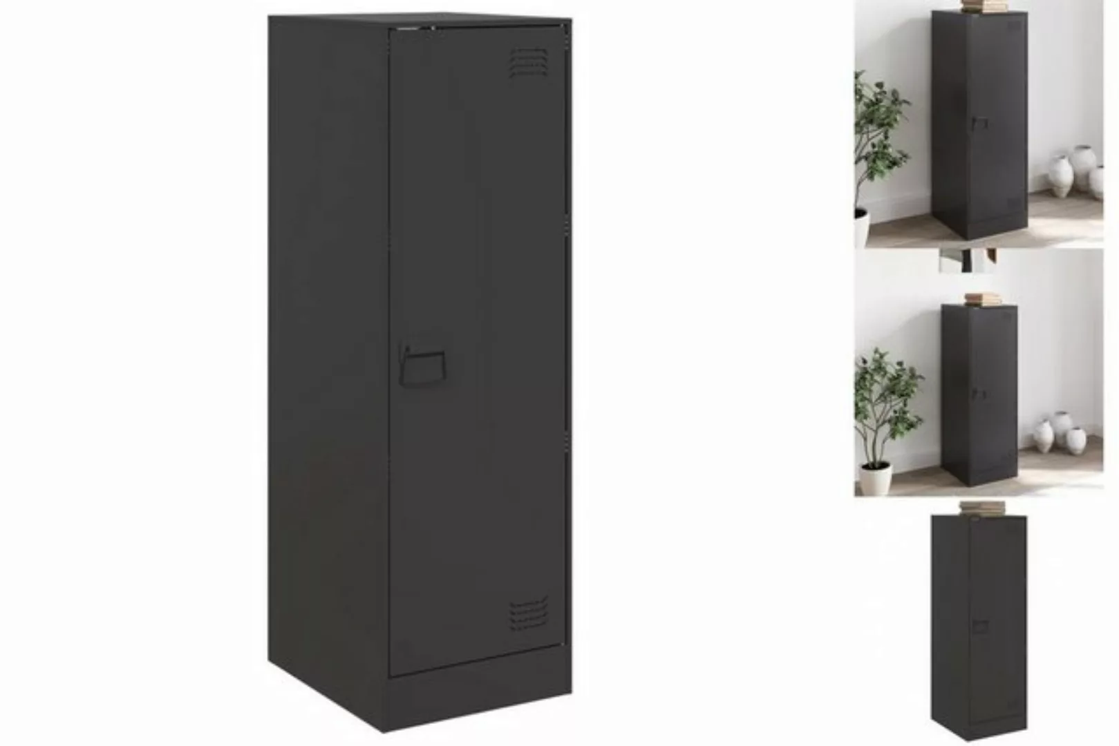 vidaXL Mehrzweckschrank Sideboard Schwarz 34,5x39x107 cm Stahl günstig online kaufen