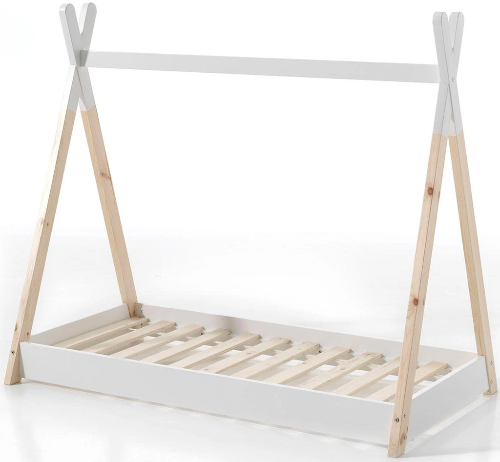 Vipack Kinderbett "Tipi, mit Querstange in Zelt-Optik, Kiefer massiv", (ink günstig online kaufen