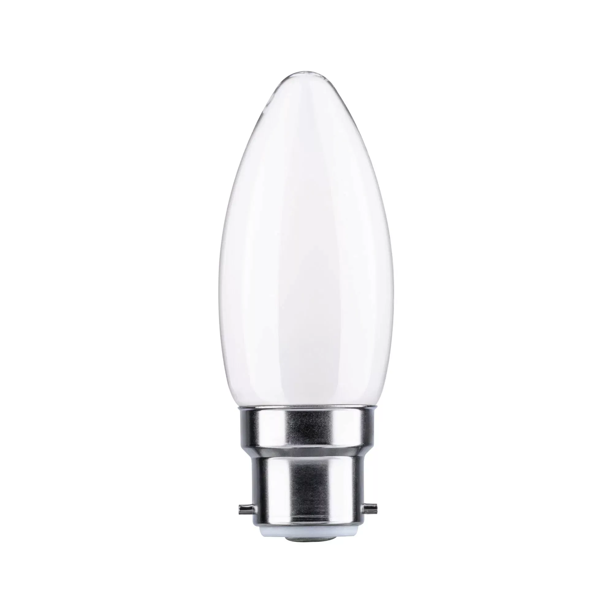 Paulmann LED-Kerzenlampe B22d 4,7W 4.000K opal günstig online kaufen