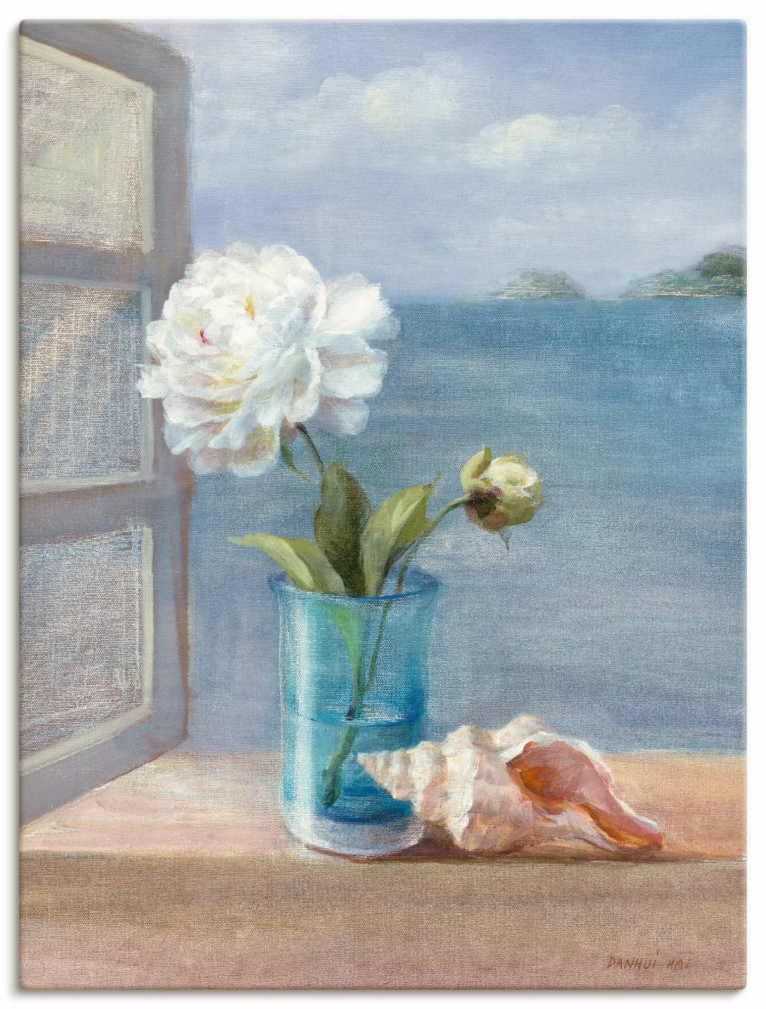 Artland Leinwandbild "Küsten Blumen I", Arrangements, (1 St.) günstig online kaufen