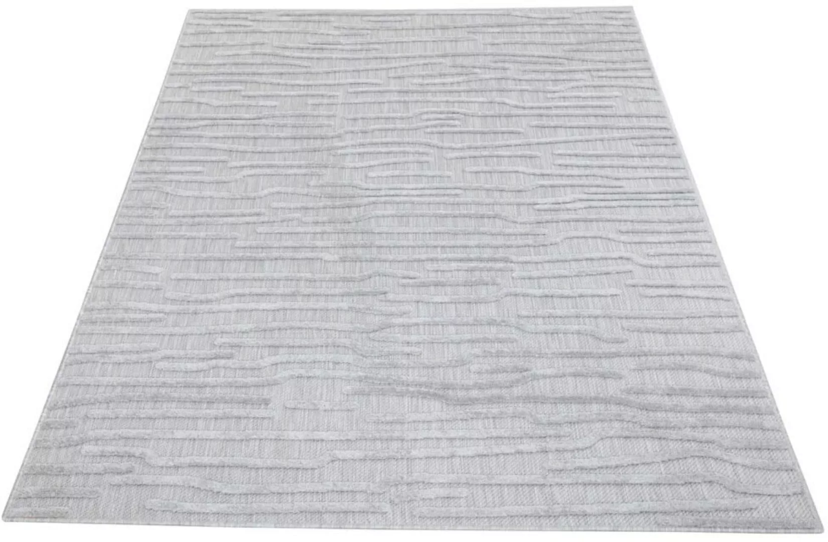 Carpet City Teppich »In-& Outdoorteppich Santorini 450, 3D-Effekt, Gestreif günstig online kaufen