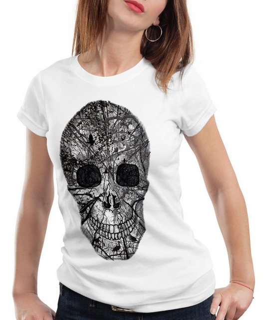 style3 T-Shirt Skull Totenkopf rocker club biker heavy horror kopchen Skele günstig online kaufen